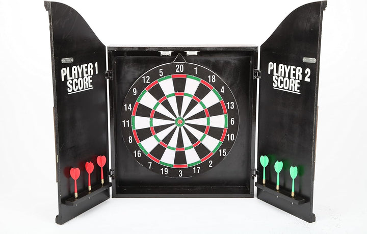 point home Dartschrank Welcome, Dartscheibe im Retrolook, 58cm