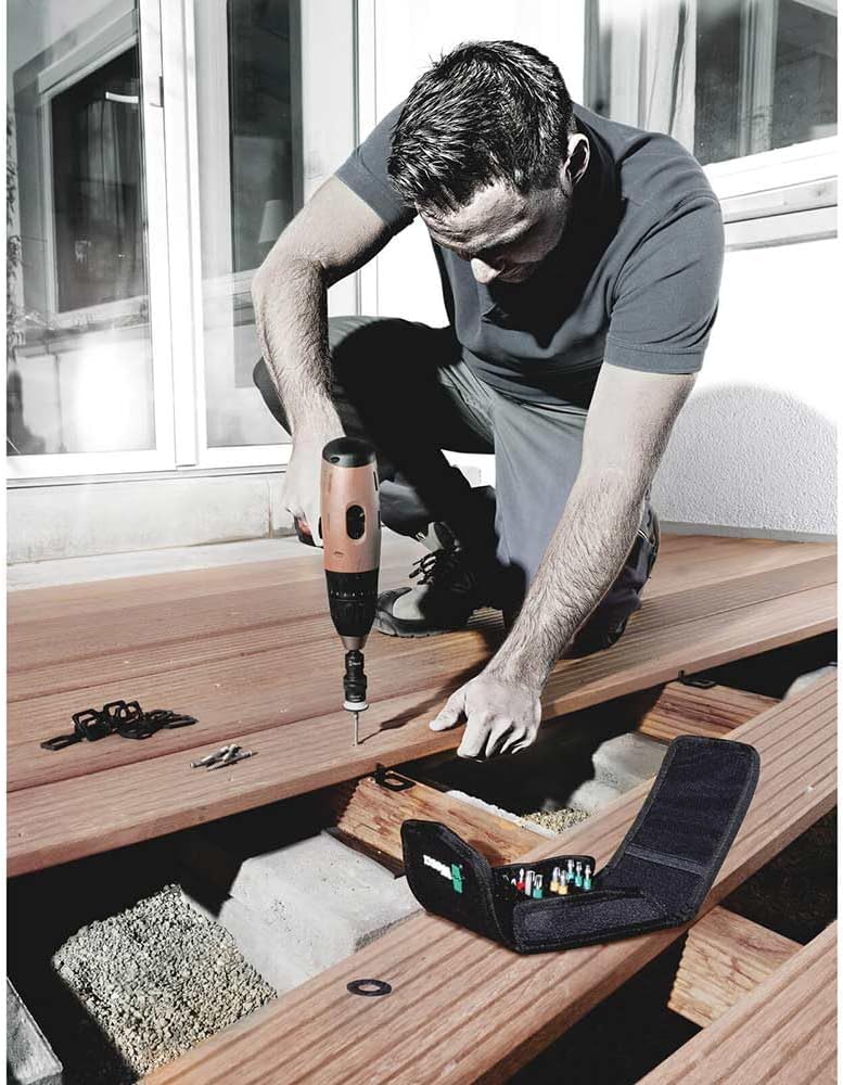 Wera 05134021001 Terrassenbau-Set T 1, Terassenbau Werkzeug-Satz, 17-teilig