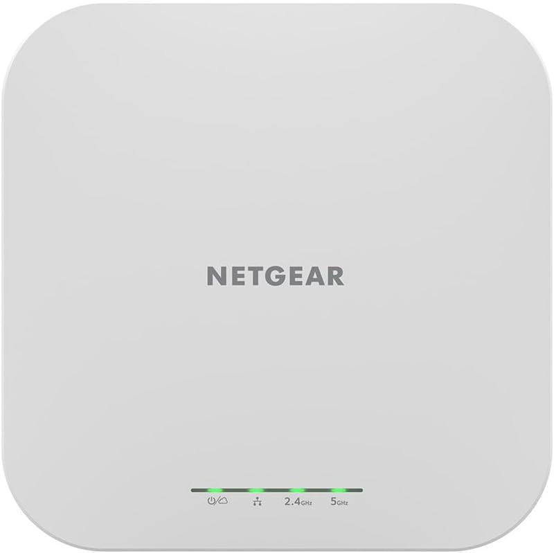 NETGEAR WAX610 WLAN Access Point PoE WiFi 6 (AX1800 Speed Dual-Band Mesh, WPA3, 802.11ax, 2.5G LAN,