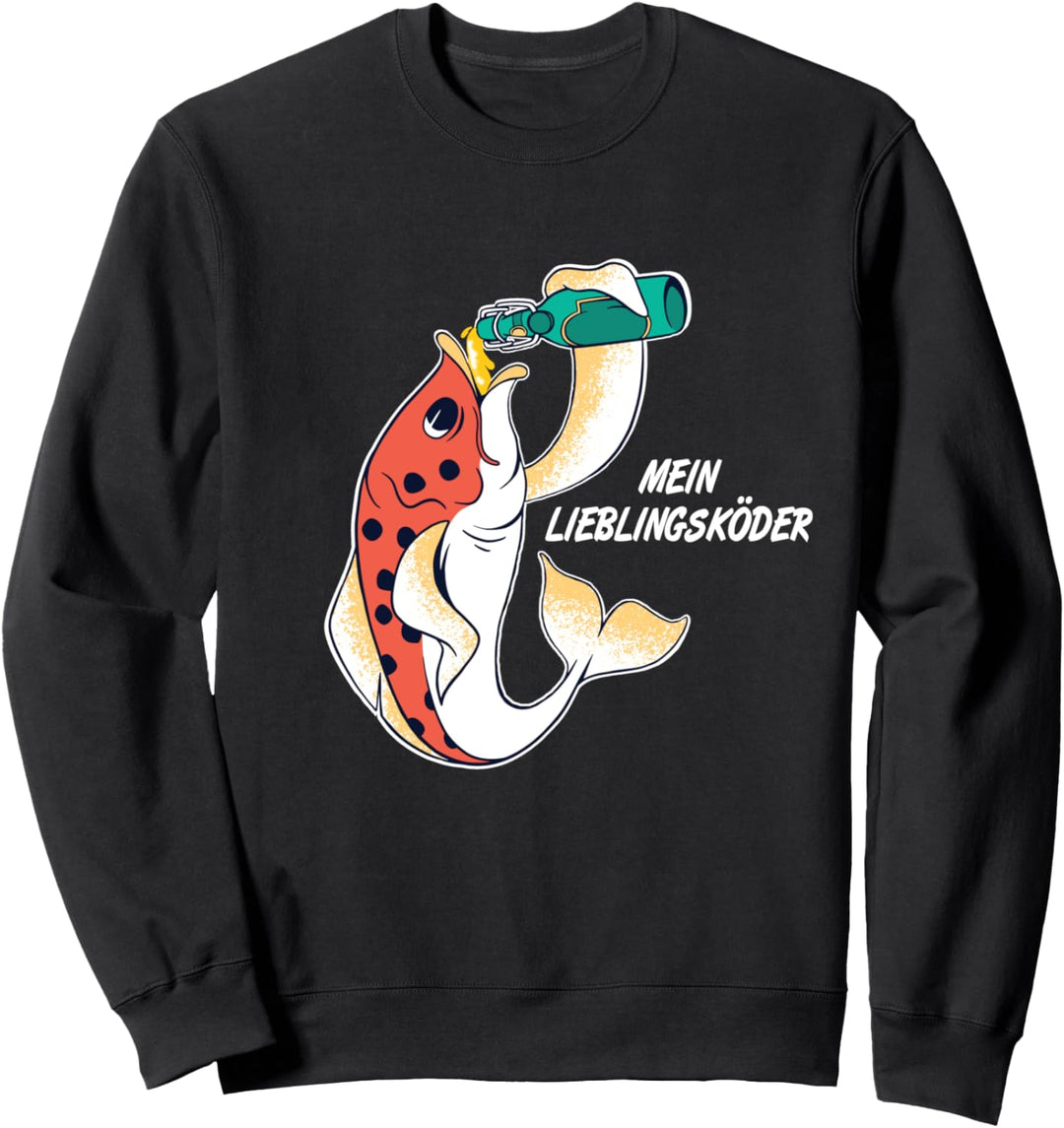 Lieblingsköder Bier Fisch, Angeln Angler Humor Hobby Sweatshirt
