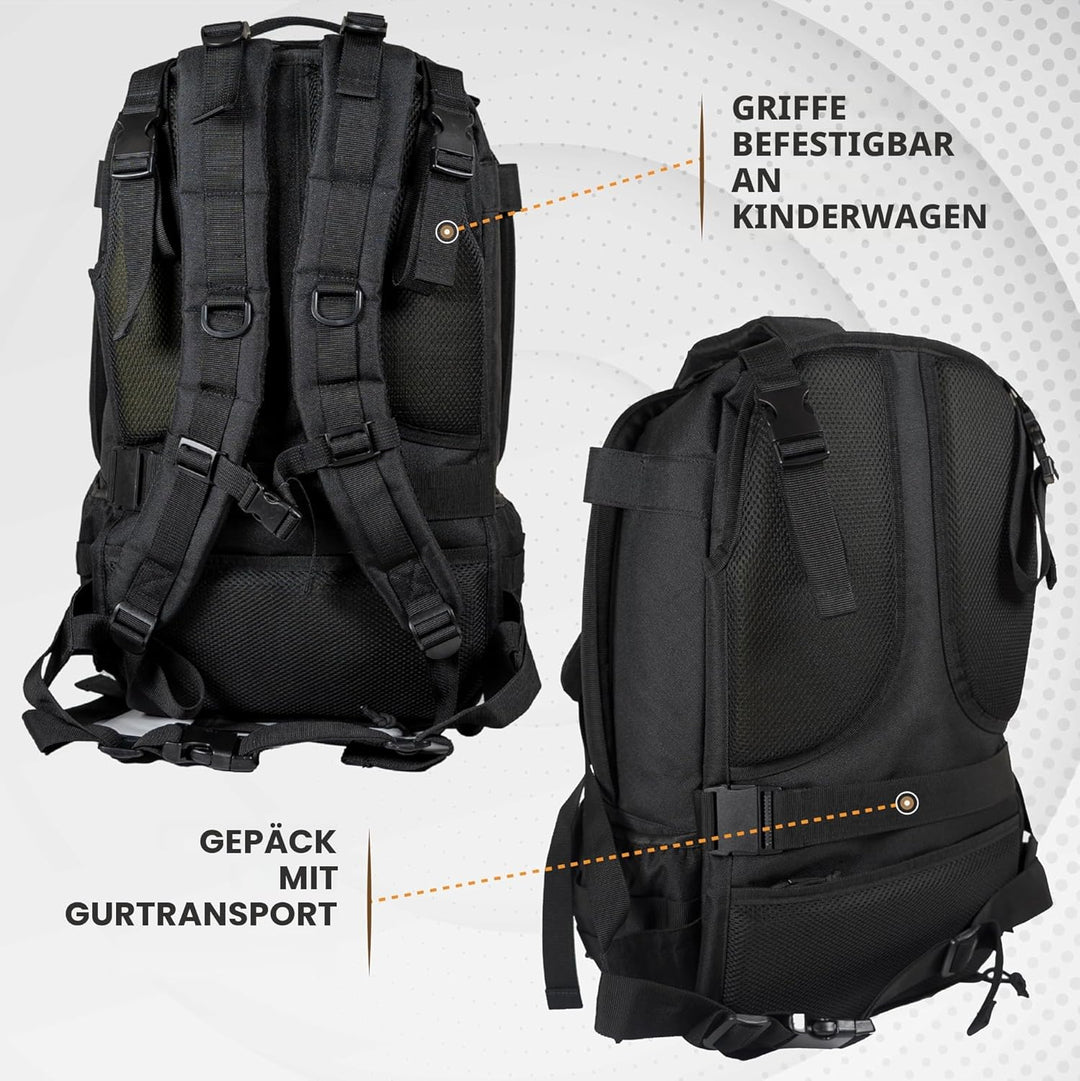Mossa tactical baby gear Schwarz, Schwarz