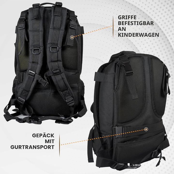 Mossa tactical baby gear Schwarz, Schwarz