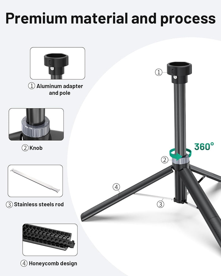 Starlink Mini Stativ Halterung, tragbarer Ständer mit Aluminium Mount Adapter, kompatibel mit neuen