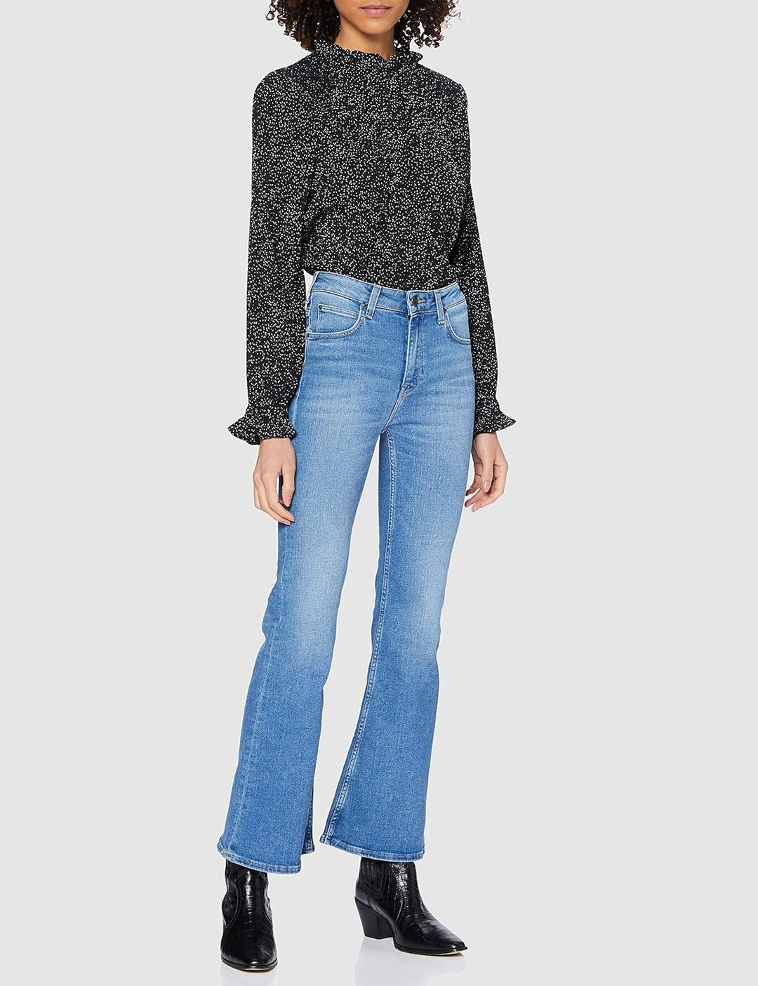 Lee Legendäre Damen-Jeans, mittlere Taille, gerades Bein, Übergrösse 26W / 29L Jaded, 26W / 29L Jade