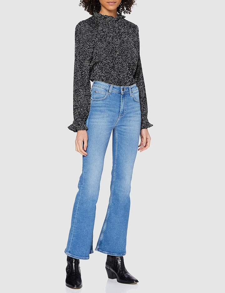 Lee Legendäre Damen-Jeans, mittlere Taille, gerades Bein, Übergrösse 26W / 29L Jaded, 26W / 29L Jade