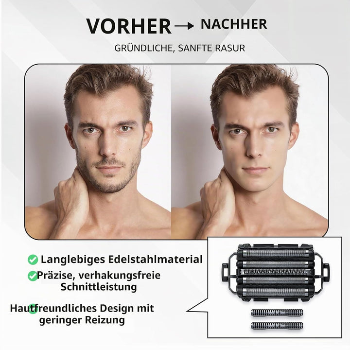 Ersatz-Schermesser WES9032P kompatibel mit Panasonic Arc 5 Rasierern mit 5 Klingen: ES-LV97-K, ES-LV