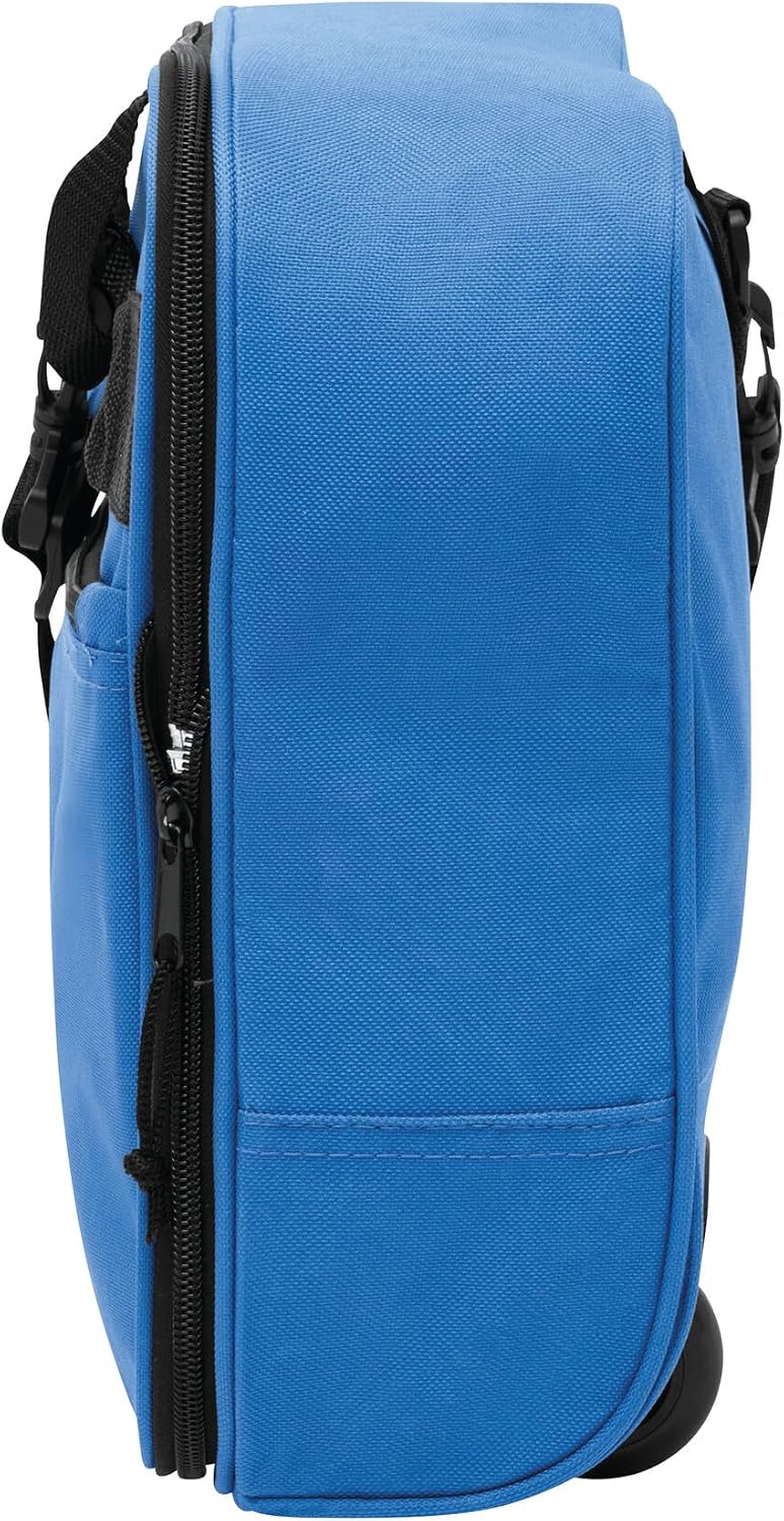 Reisetasche Trolley faltbar Trolleytasche 2 Leichtlauf Skaterrollen blau ca 1,3kg verstell &amp; Abnehmb