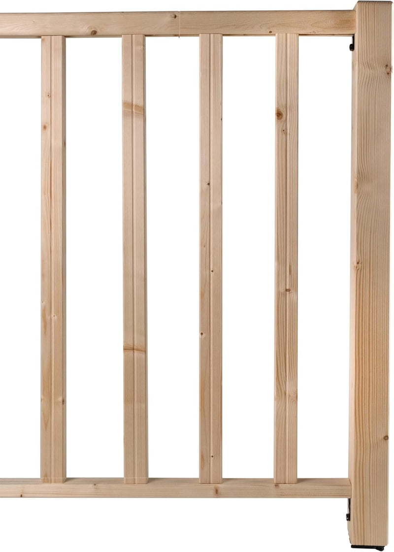 Brüstungsgeländer aus Holz | Unbehandelte Fichte | Grundeinheit 200 cm | Rechteckstab inklusive 1 Pf