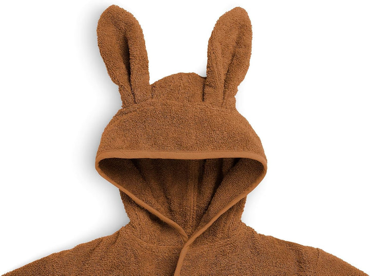 Personalisierter Bademantel mit Name bestickt für Kinder und Kleinkinder aus Frottee Baumwolle Caram