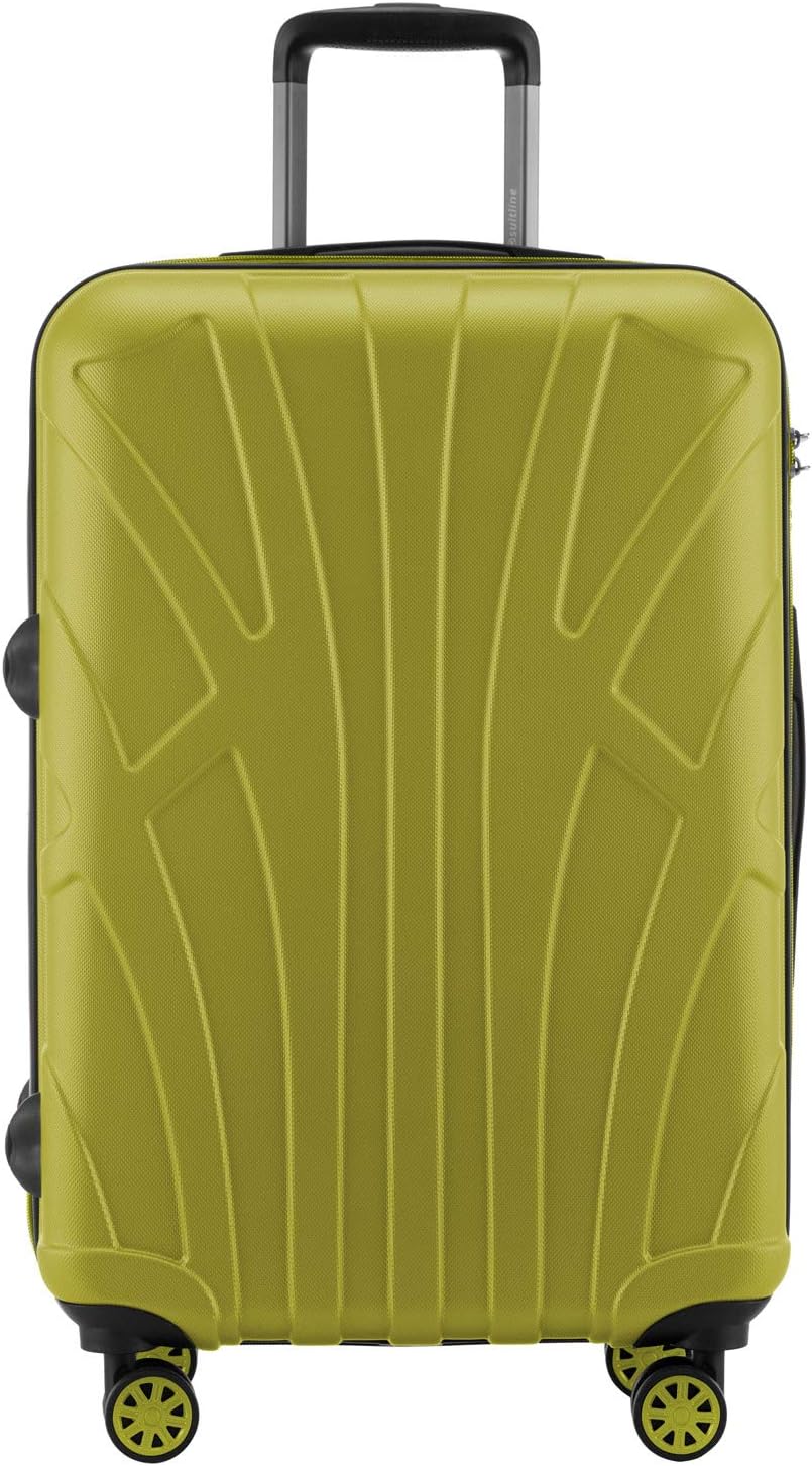 suitline 3er Koffer-Set Trolley-Set Rollkoffer Hartschalen-Koffer Reisekoffer, TSA, (55 cm, 66 cm, 7