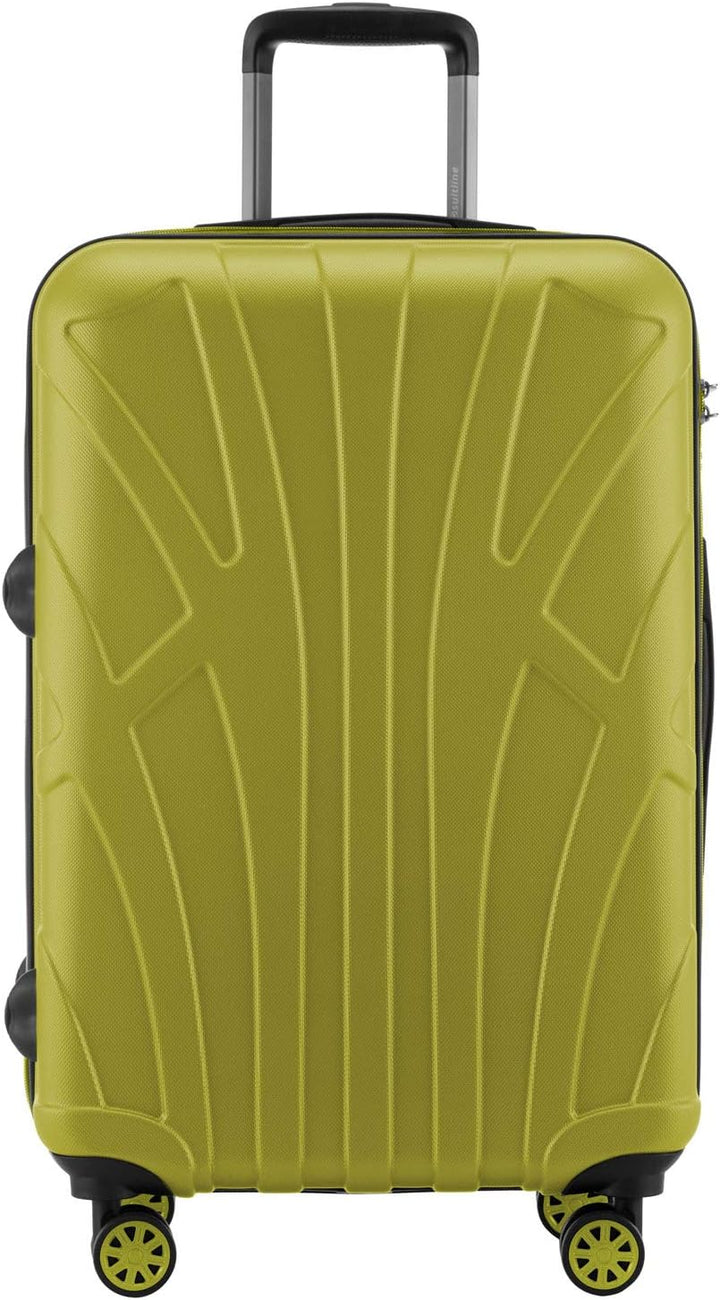 suitline 3er Koffer-Set Trolley-Set Rollkoffer Hartschalen-Koffer Reisekoffer, TSA, (55 cm, 66 cm, 7