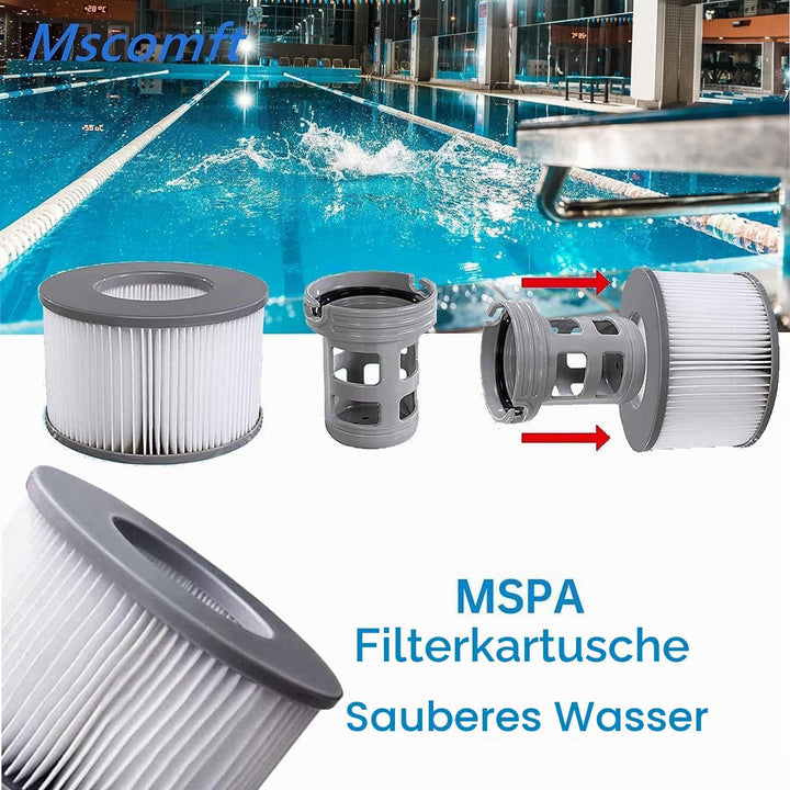 Mspa Filterkartusche für Filter,mspa Filter kompatibel mit MSpa Modelle ab 2020,Wasserfilter für hei