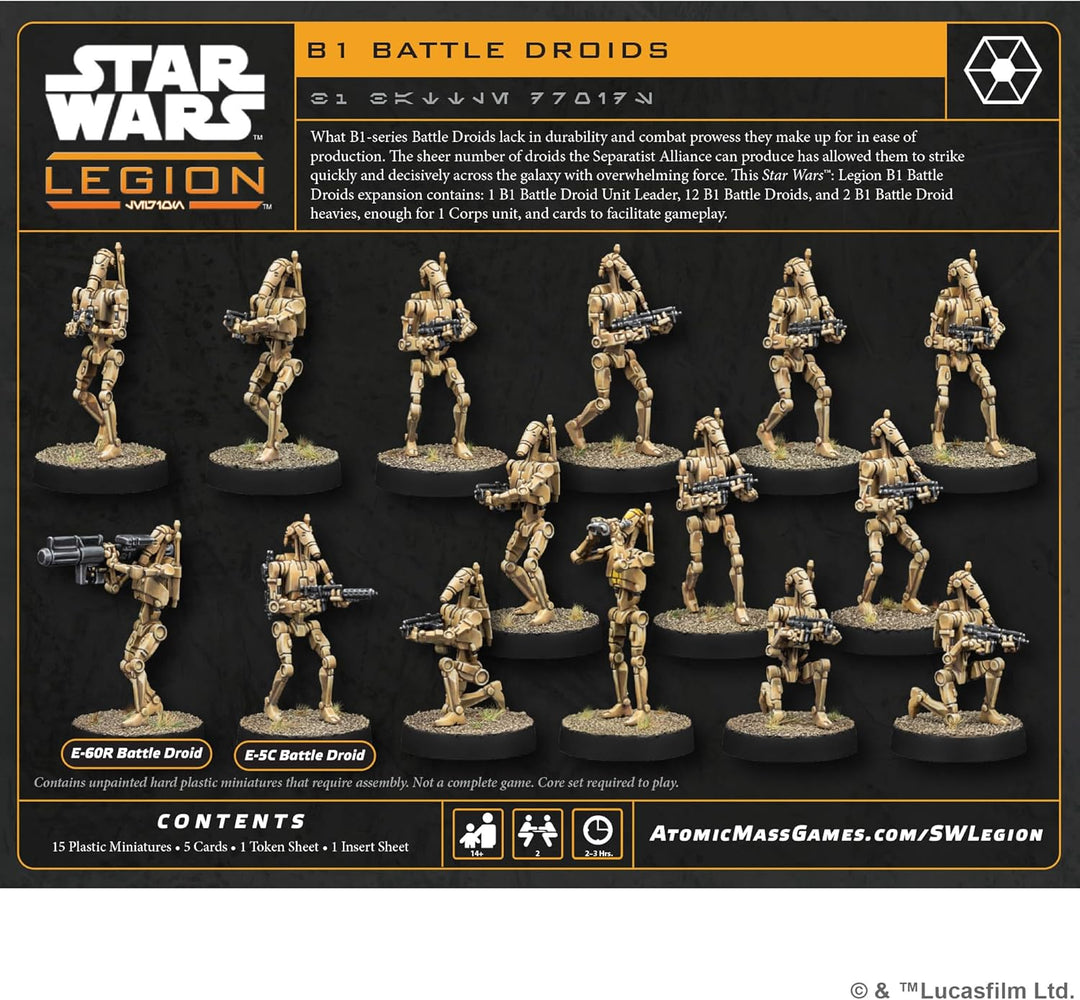 Asmodee, Star Wars: Legion – B1 Battle Droids, Erweiterung, Atomic Mass Games, Tabletop, 2 Spieler,