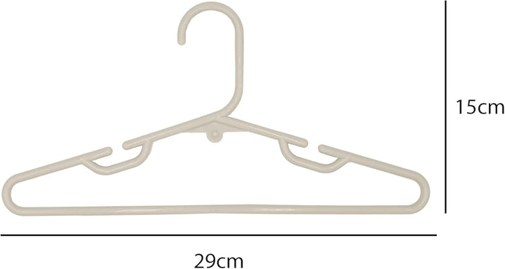 Kleiderbügel für Kinder, Kunststoff, mehrfarbig, Multipack Code 9830 (30, 9833-Beige) 30 9833-beige,