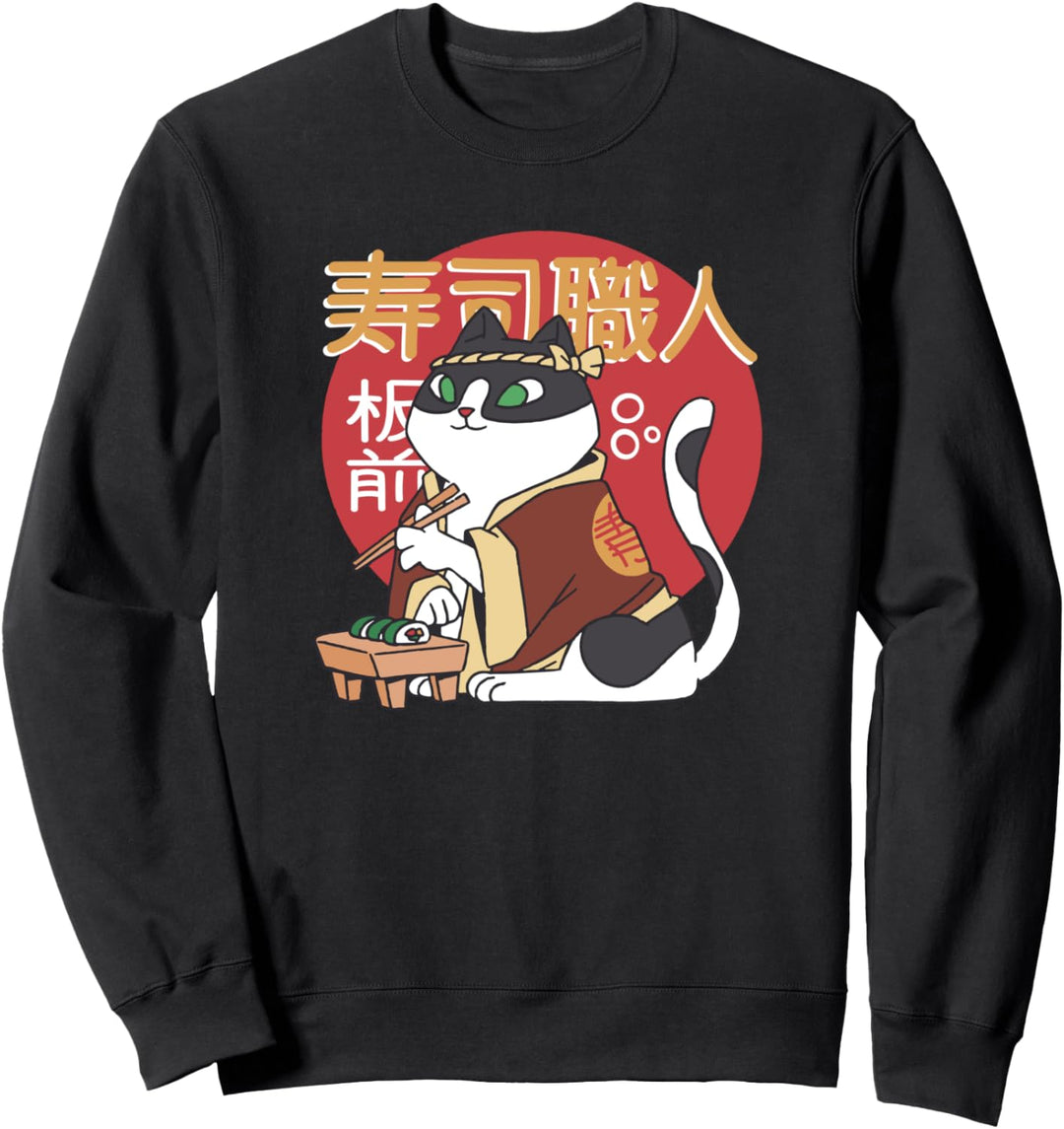Sushi-Katzenkoch Japanisch Japan Sweatshirt