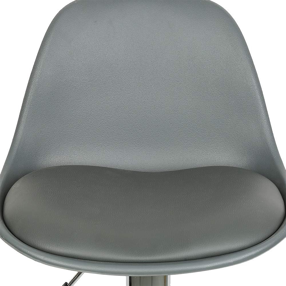 Barhocker 4er-Set, 360° Drehbar und Höhenverstellbar, Barhocker Barstuhl aus PU-Leder (4, grau) 4 Gr