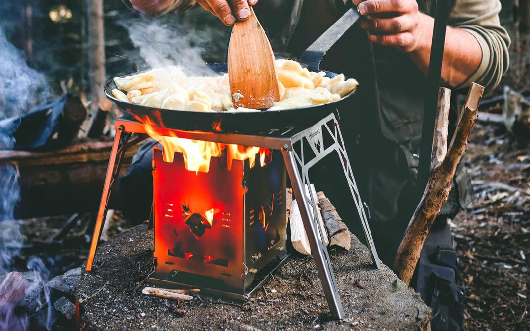 FENNEK TITAN Klapprost | extrem leicht und kompakt | zum Grillen über Hobos, Campingkocher, Feuerste