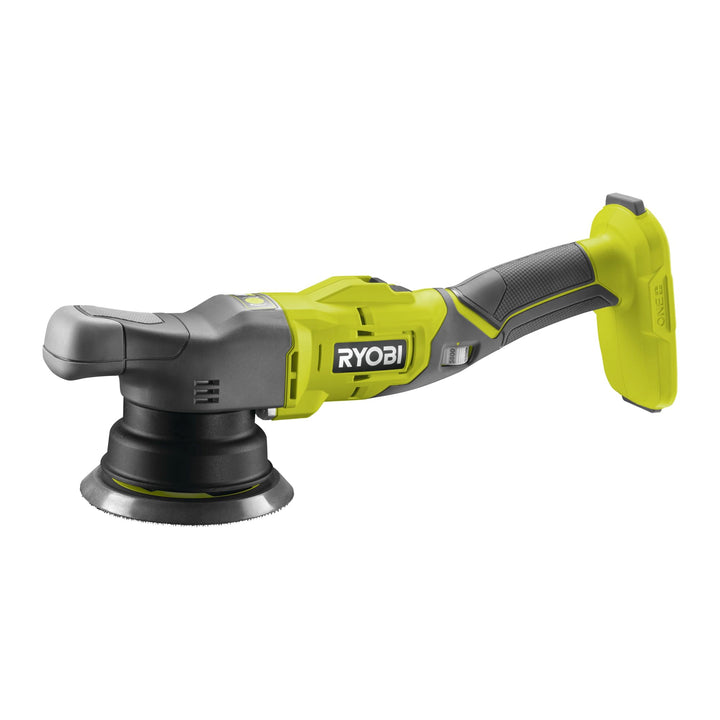 RYOBI 18 V ONE+ Akku-Exzenter-Polierer PRO R18P-0 (Polierteller 125 mm, Schwingkreisdurchmesser 8 mm