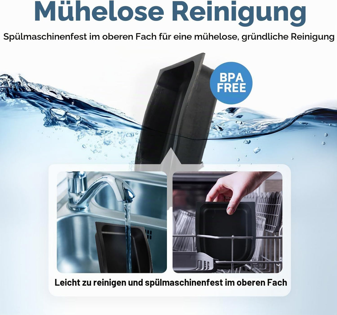 PAWISE Automatic Pet Feeder 300 ml Automatischer Futterspender für 48-Stunden-Planung für 2 Mahlzeit