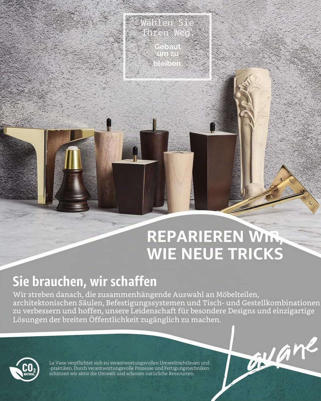 10cm Holz Tischbeine, La Vane 4 Stück Walnuss Massivholz Pyramide Ersatz Möbelfüsse Möbelbeine mit v