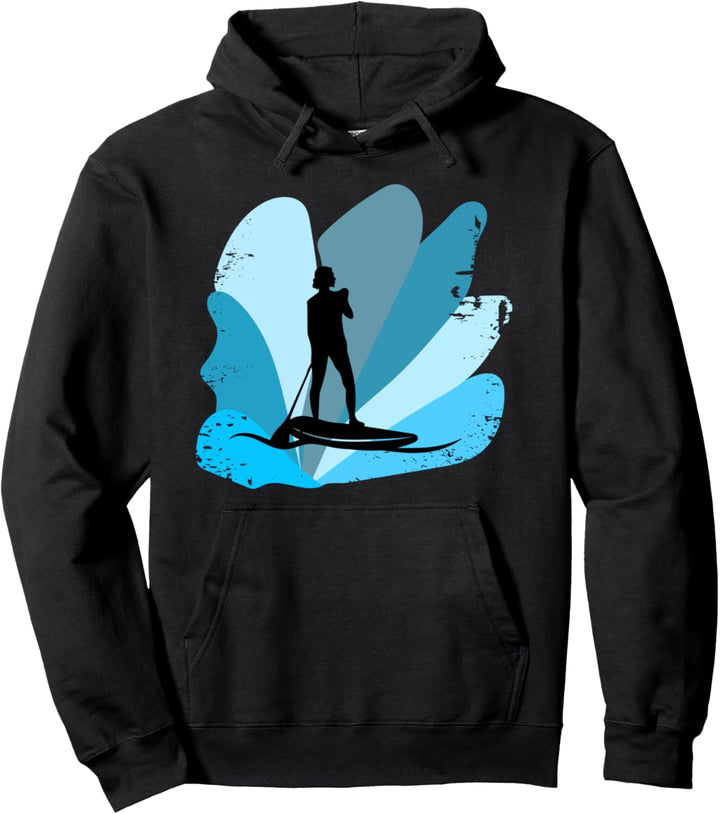 Stand Up Paddling SUP Paddle Board Surfen Surfer Pullover Hoodie