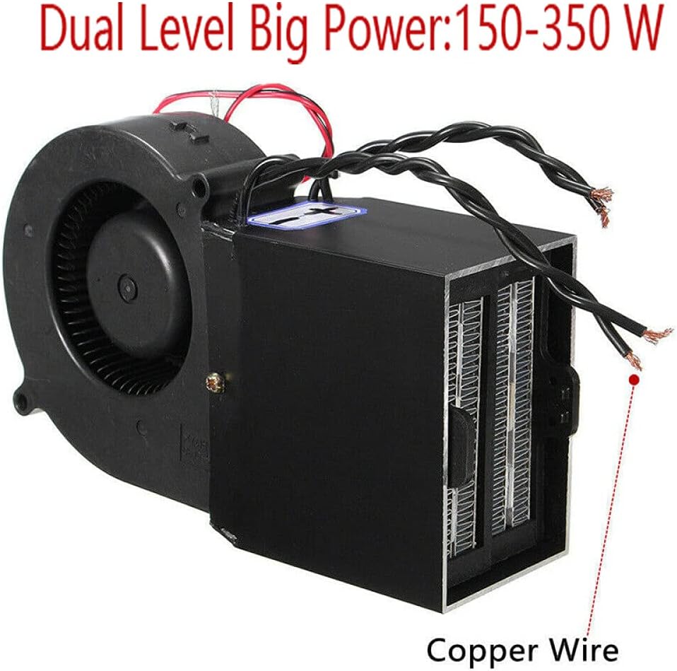 TOTMOX 12V 25A 150-350W Tragbare, einstellbare Autoheizung, Schnellheiz-Defroster, Auto-Keramik-Lüft