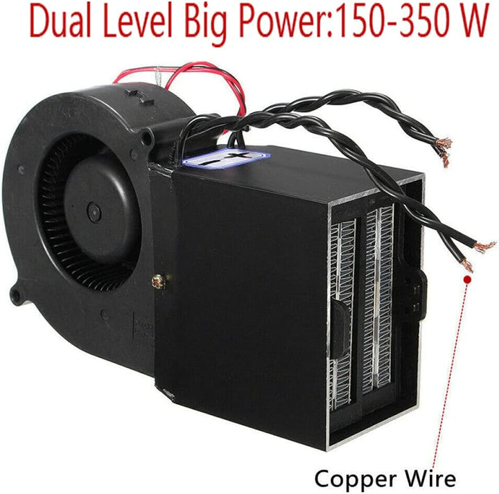 TOTMOX 12V 25A 150-350W Tragbare, einstellbare Autoheizung, Schnellheiz-Defroster, Auto-Keramik-Lüft