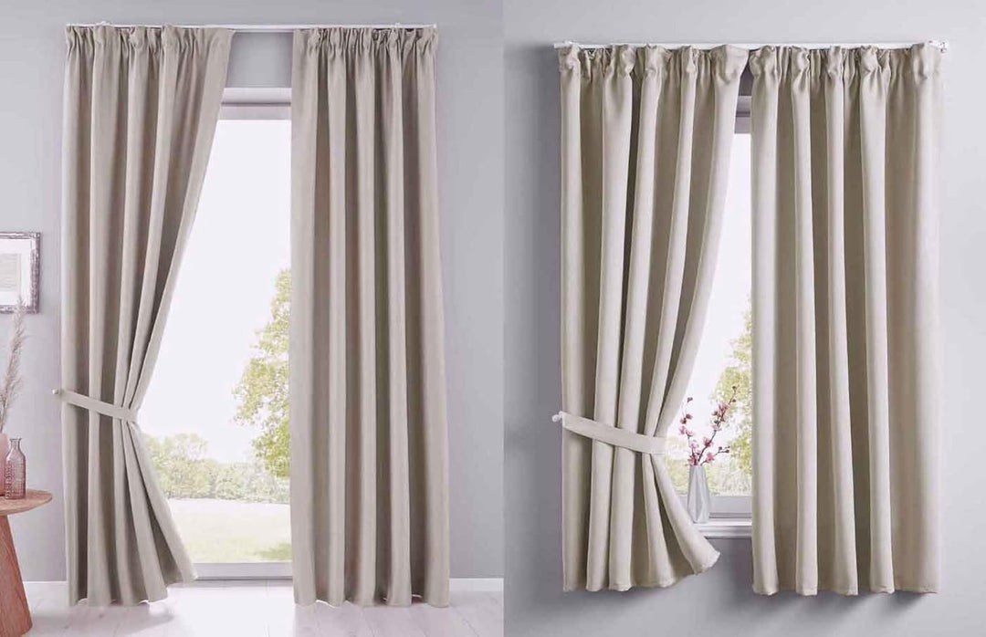 Gardinenbox Vorhang Blickdicht »Newyork« verdeckte Schlaufen Beige HxB 245x295 cm 1er-Pack Thermo-Ga