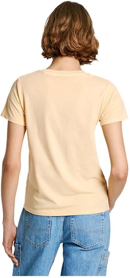 Pepe Jeans Damen Emily T-Shirt XS Yellow (Cornish Yellow), XS Yellow (Cornish Yellow)