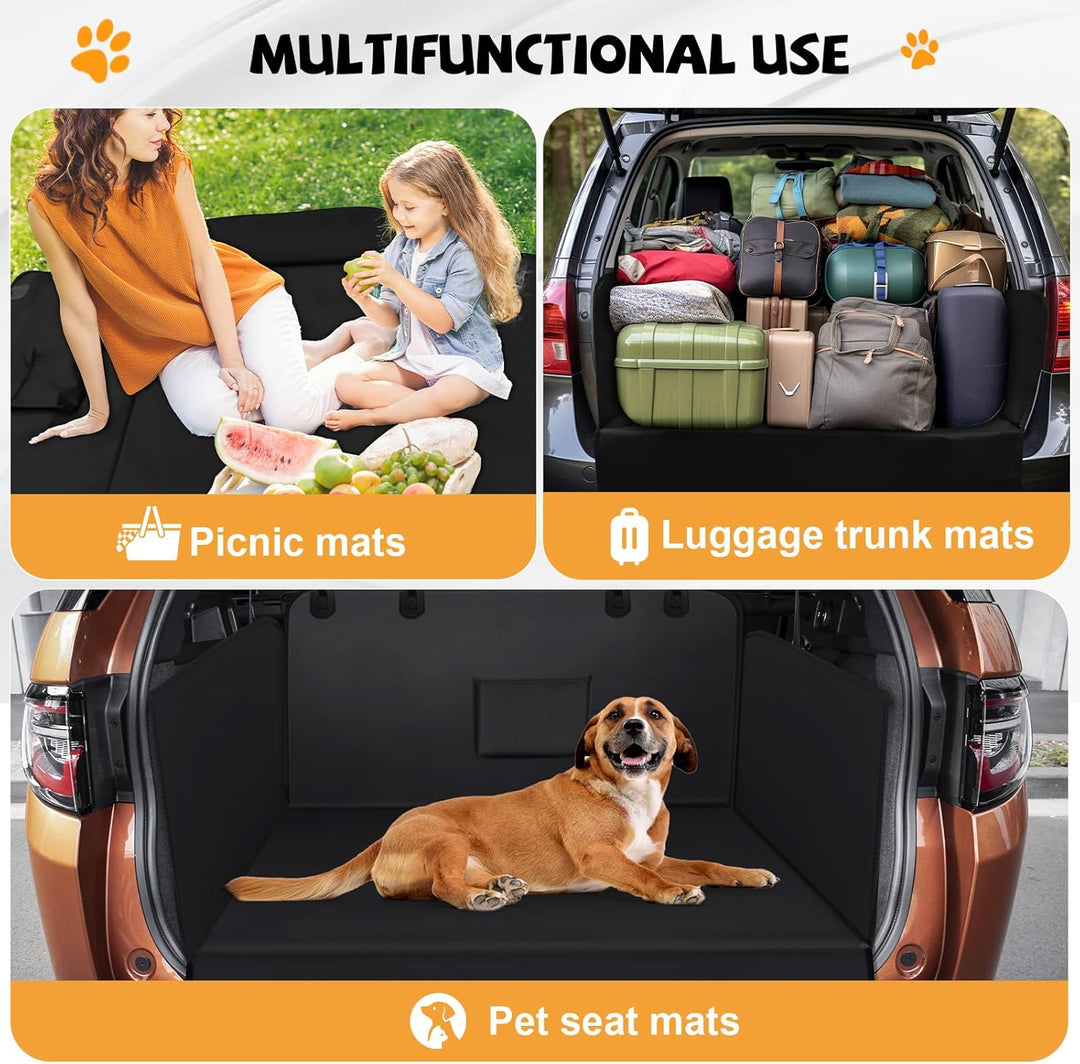 Kofferraumschutz Hund mit Seitenschutz & Ladekantenschutz - Universal Kofferraummatte wasserdicht &