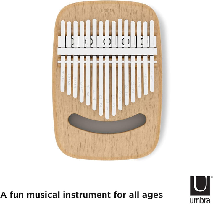 Umbra Strumba Kalimba Daumenklavier mit 15 Tasten, tragbares Fingerklavier, Dekoratives Musikinstrum