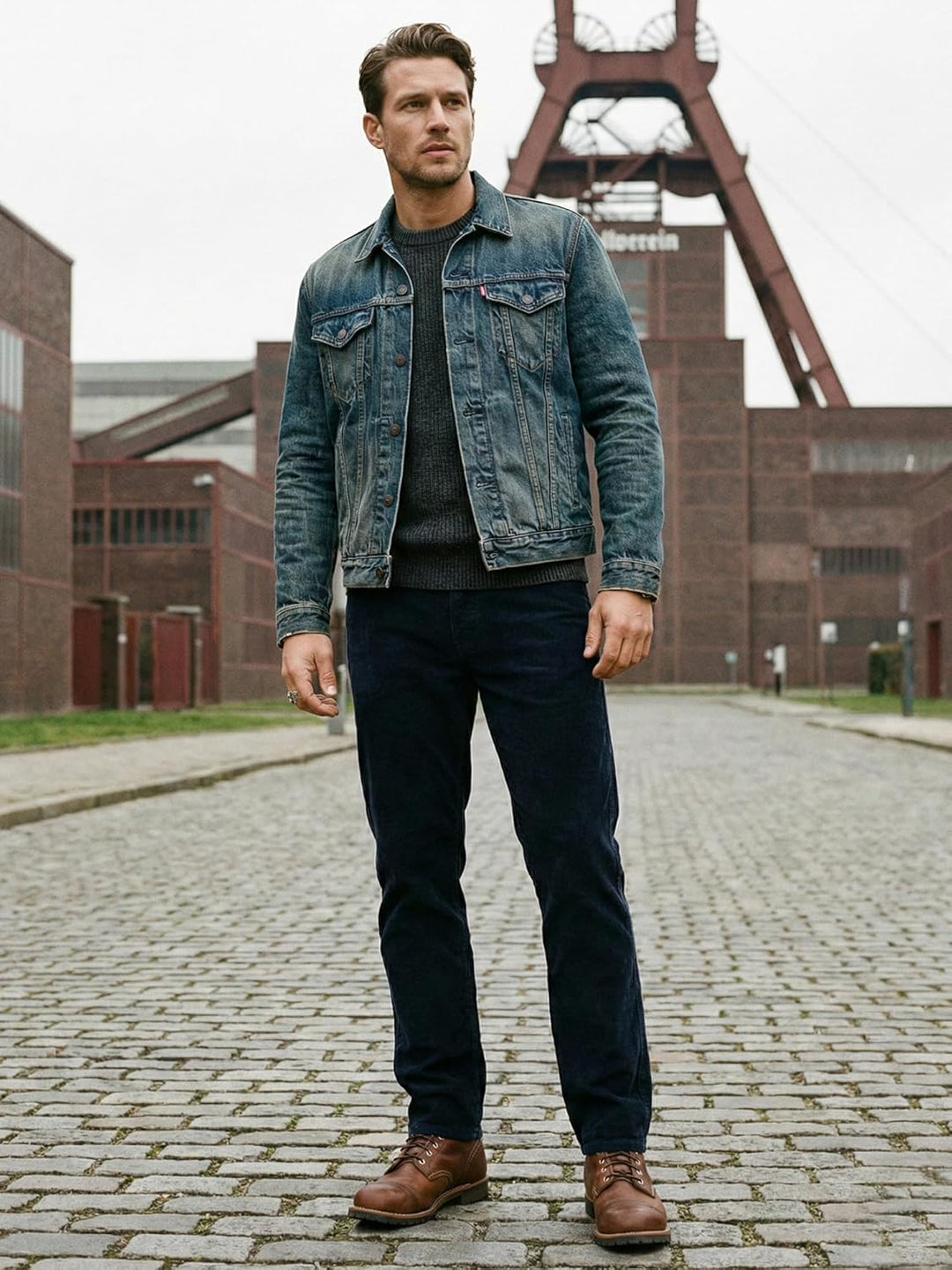 Rock Creek Herren Cord Hose Regular Fit Chino Hose RC-2156 29W / 30L Navy, 29W / 30L Navy