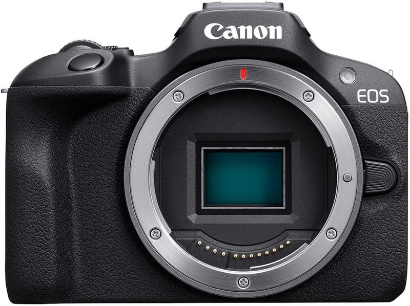 Canon EOS R100 Systemkamera Gehäuse (Spiegellose Digitalkamera mit Autofokus, 4K Videokamera, 24,1 M