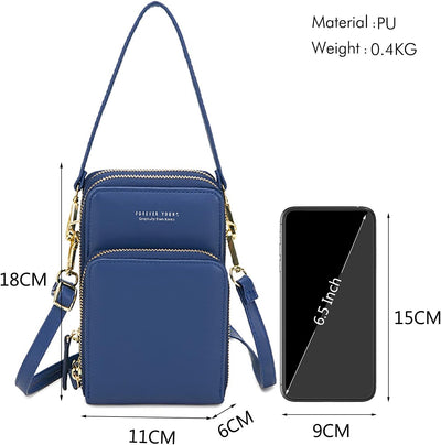 FANDARE Handy Umhängetasche Frauen Crossbody Tasche Schultertasche Damen Handy-Brieftasche Klein Han