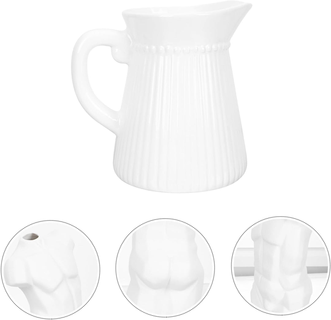 TOPBATHY Nordische Krug Vase Keramik Blumentöpfe Bauernhaus Blumenkrug Rustikaler Krug Behälter Blum
