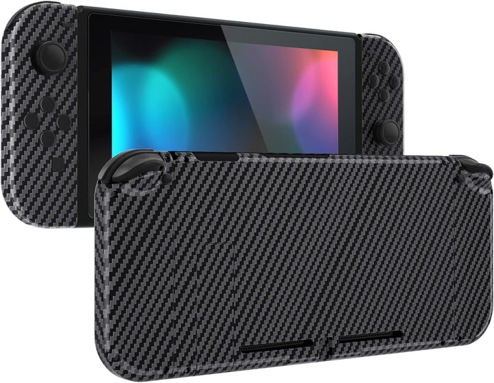eXtremeRate Hülle Case für Nintendo Switch Joycon/Konsole, Rückgehäuse&Kickstand für Switch Console,