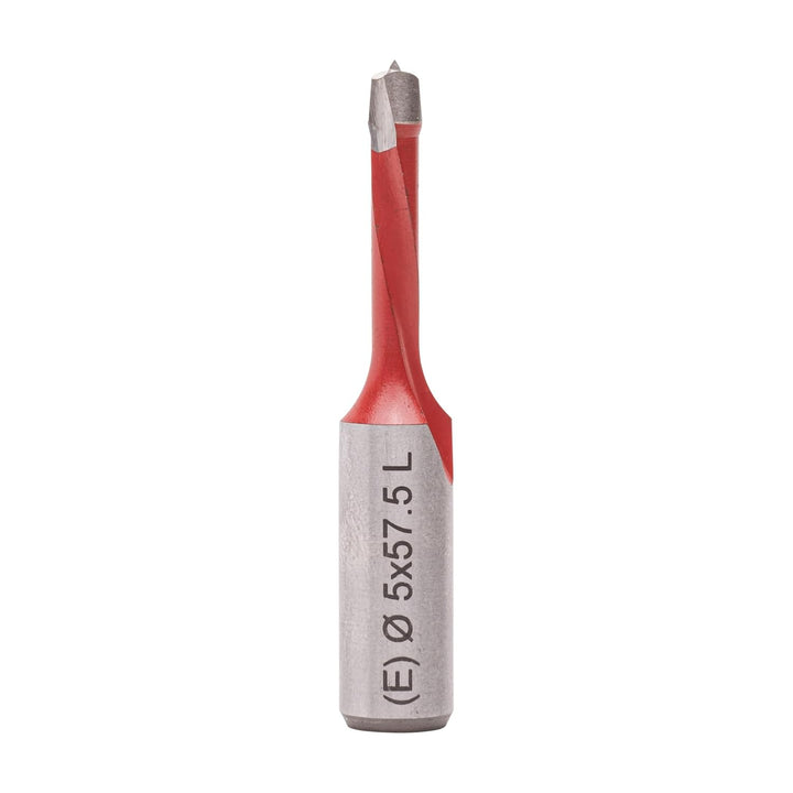 ENT 22770 Dübelbohrer HW, Schaft (S) 10 mm, Durchmesser (D) 5 mm, NL 27 mm, SL 27 mm, L 57,5 mm, Lin