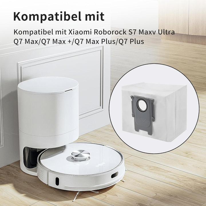 14 Stück Staubbeutel für Roborock S7 MaxV Ultra /S7 pro Ultra/Q7 Max / Q7 Max+/Q7 Max+Plus/ S8+/Q5+