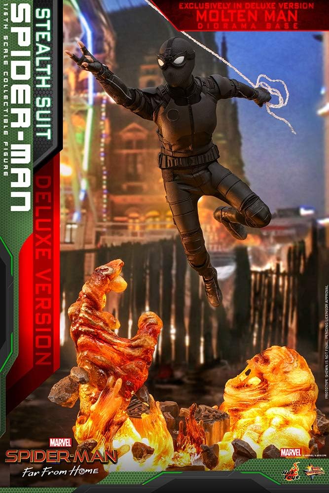 Hot Toys Far from Home Movie Masterpiece Spider-Man Stealth Suit Deluxe Mehrfarbig, 1:6, HT904858