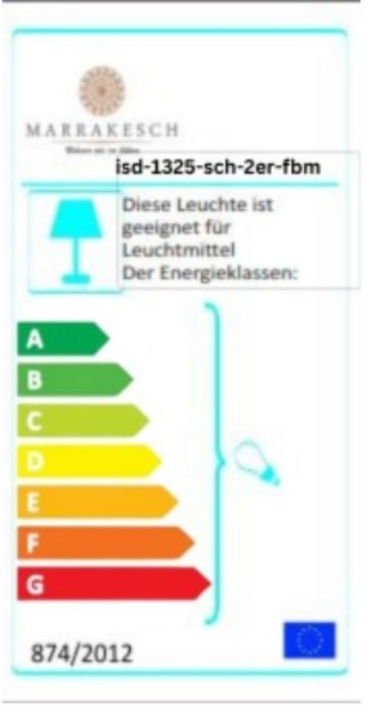 2er Set Orientalische Laterne aus Metall Ezana Schwarz 36cm | Marokkanische Gartenlaterne für drauss