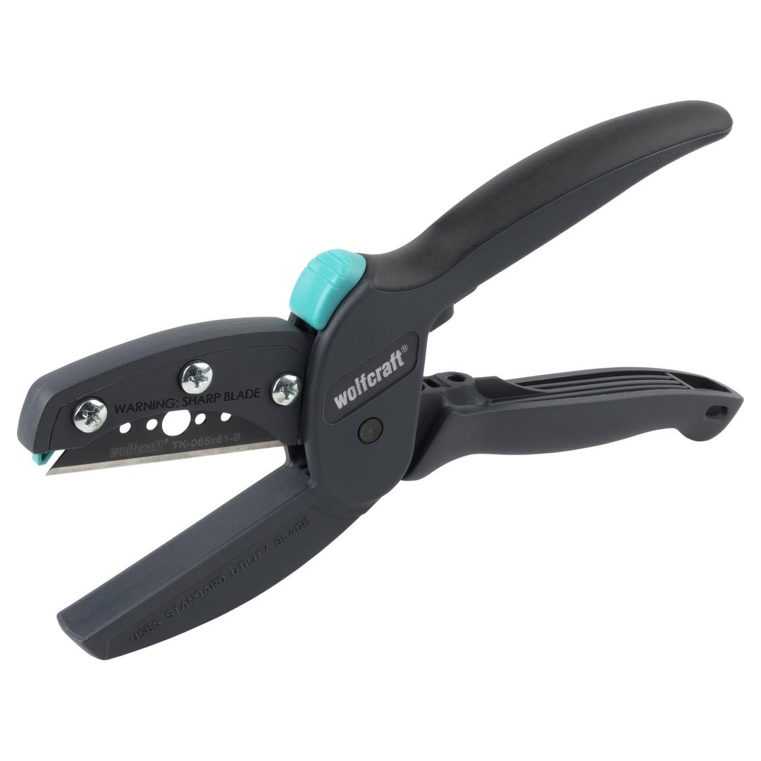 wolfcraft Allesschneider megaCut PRO – Profi-Multischneider mit PRO SHARP Klinge, ergonomischem 2-Ko