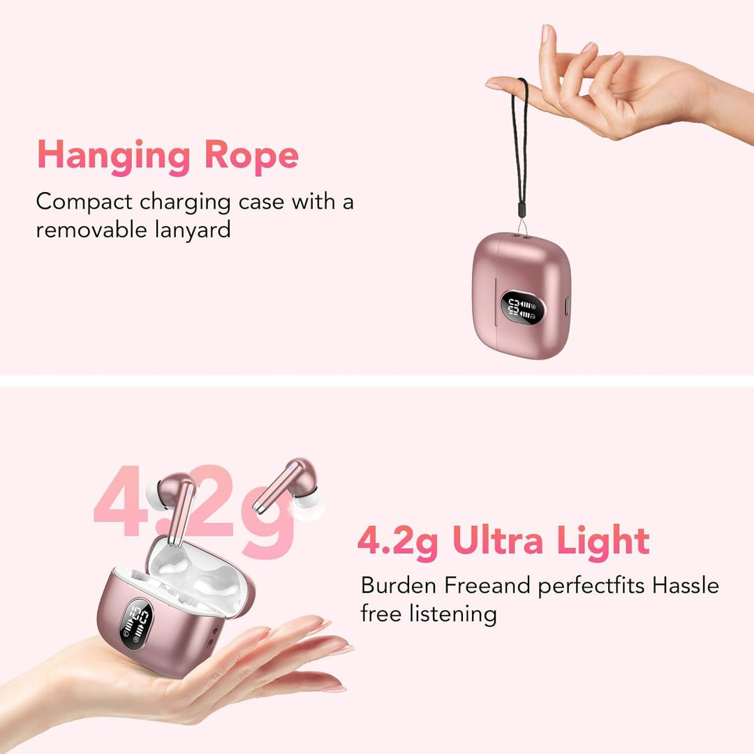 QXQ Bluetooth Kopfhörer, 2026 Neue Kopfhörer Kabellos Sport In Ear Bluetooth 5.4 Headphones mit 4 Mi