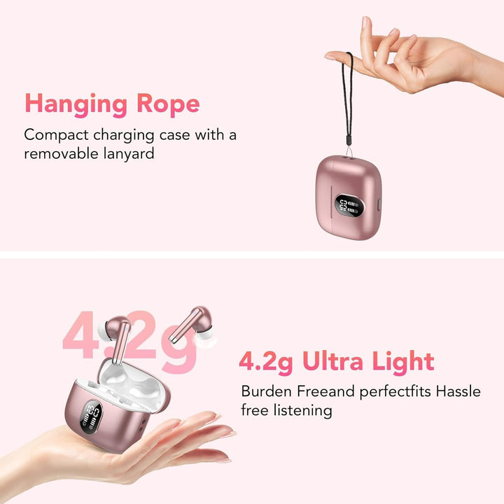 QXQ Bluetooth Kopfhörer, 2026 Neue Kopfhörer Kabellos Sport In Ear Bluetooth 5.4 Headphones mit 4 Mi