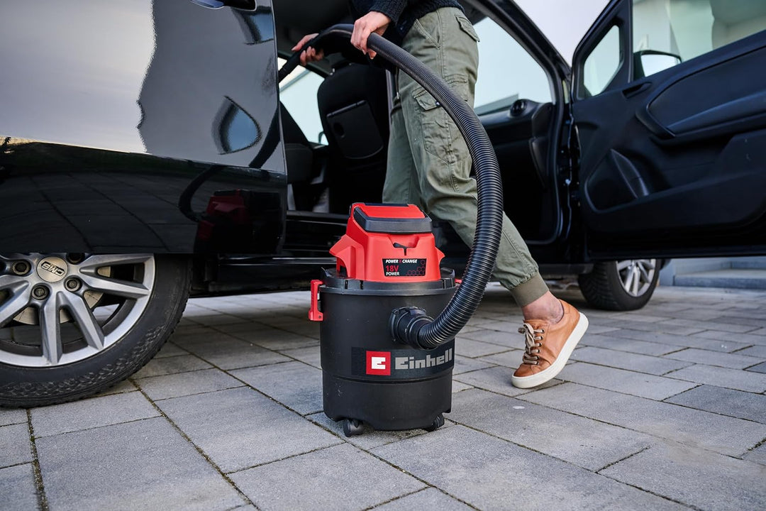 Einhell Akku-Nass-Trockensauger TC-VC 18/15 Li-Solo Power X-Change (Lithium-Ionen, Kunststoffbehälte