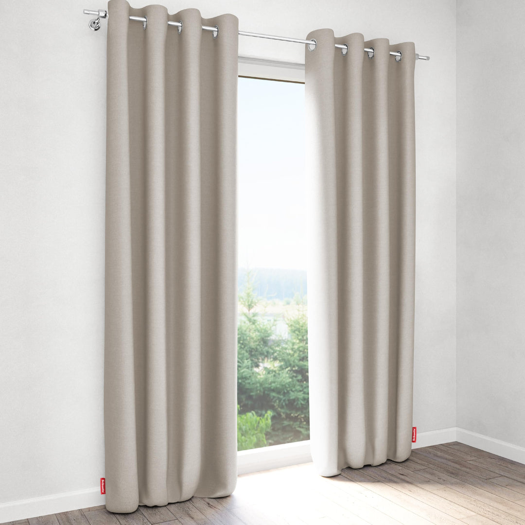 Schuette® Verdunklungsvorhang mit Ösen ● Century Black: Almont Milk (Beige) ● 130x130cm Höhe x Breit