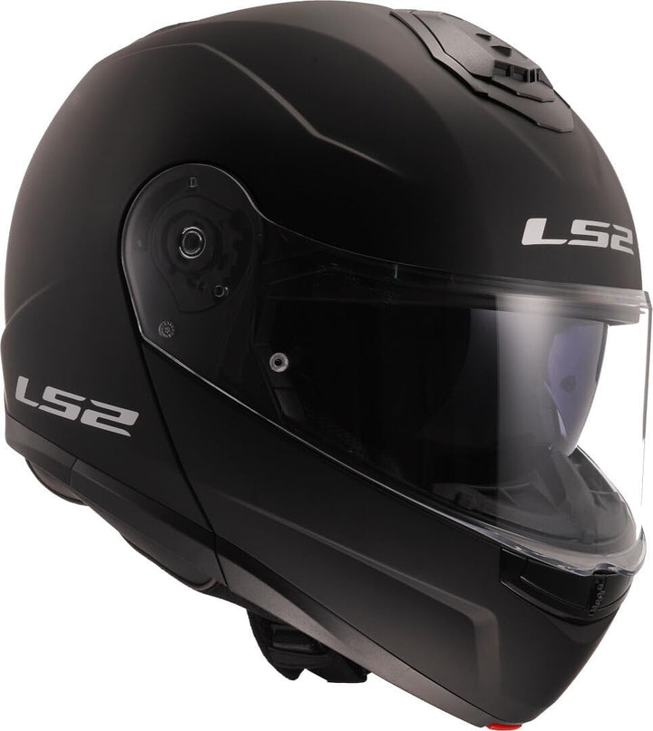 LS2, klapphelme moto STROBE II matt black, XS Matt-schwarz XS, Matt-schwarz XS