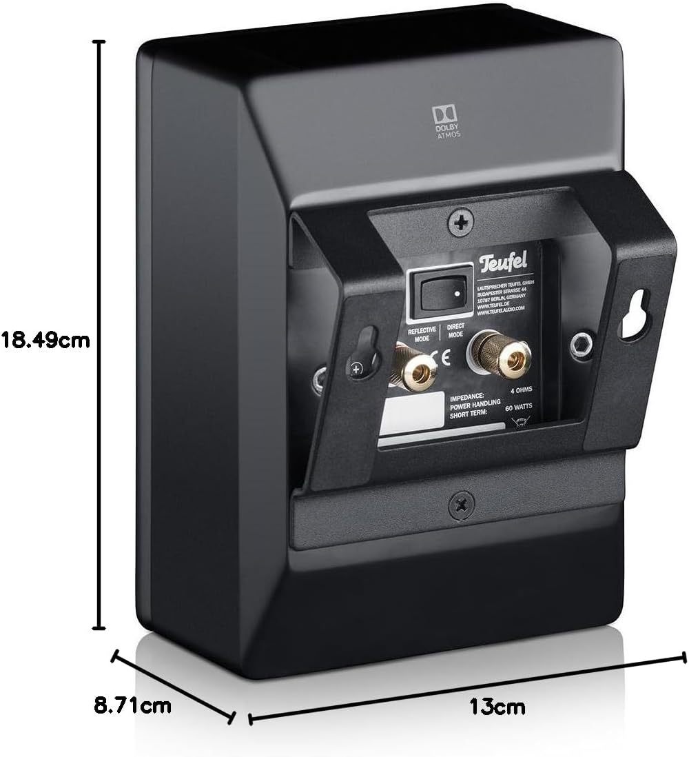 Teufel Reflekt Dolby-Atmos-Lautsprecher Speaker Horizontale oder vertikale Montage Musik Film Heimki