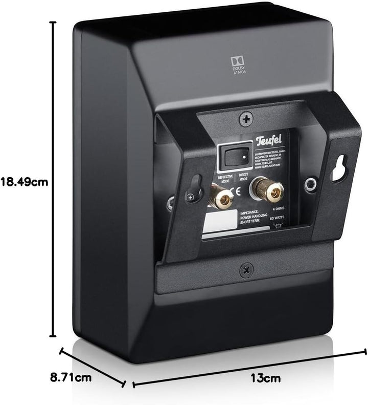 Teufel Reflekt Dolby-Atmos-Lautsprecher Speaker Horizontale oder vertikale Montage Musik Film Heimki