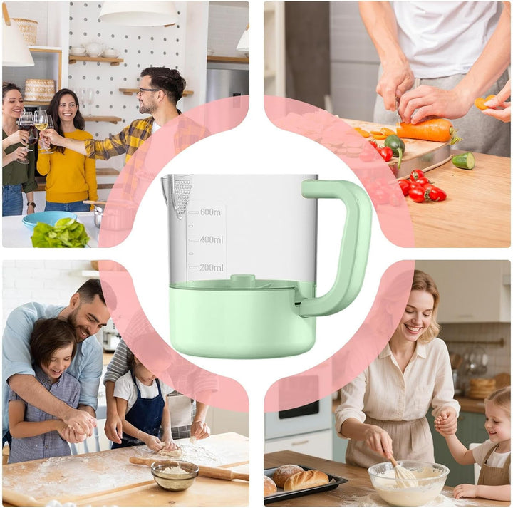 Handgehaltener Eierquirl,Kabelloser Lebensmittelmixer - Wiederaufladbarer Handmixer Filterplatte,Für