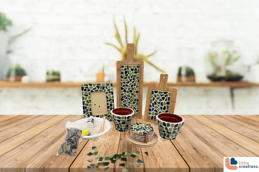 Little Creations mosaik Mini-Servierbrett Pastel | DIY Bastelset Erwachsene | Gestalte deine eigene